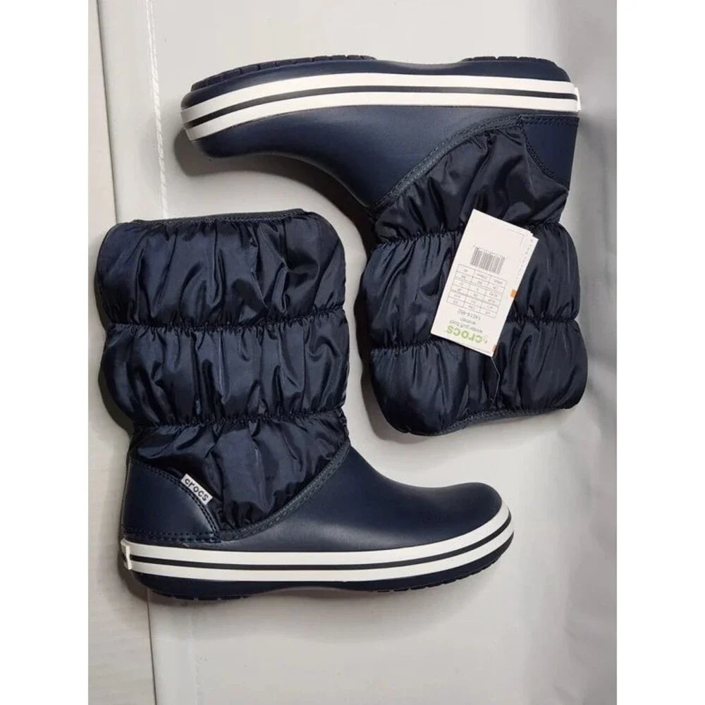 Crocs Winter Puff Boot Women’s 11 Navy